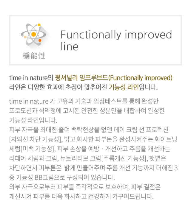 Functionally improved line